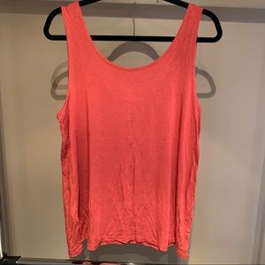 BKE Red Scoop Back Tank Top - Size Large